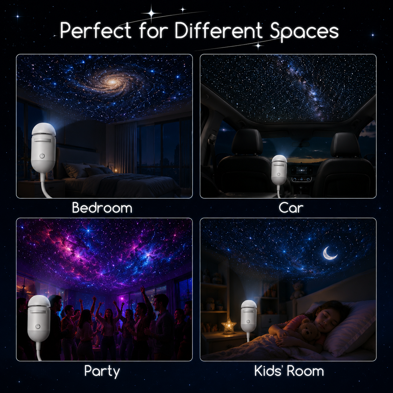 USB star projector night light product view 7