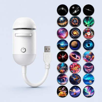 Projector + 20 Slides projector set