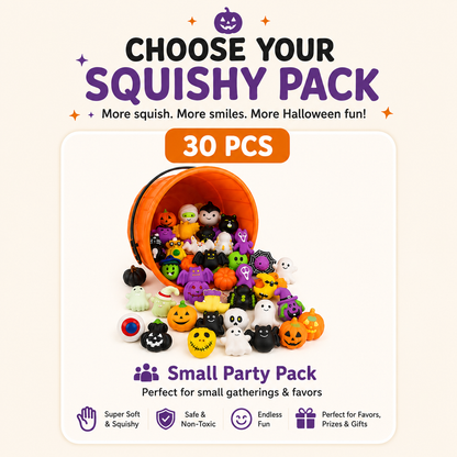30 Pieces Halloween squishy pack