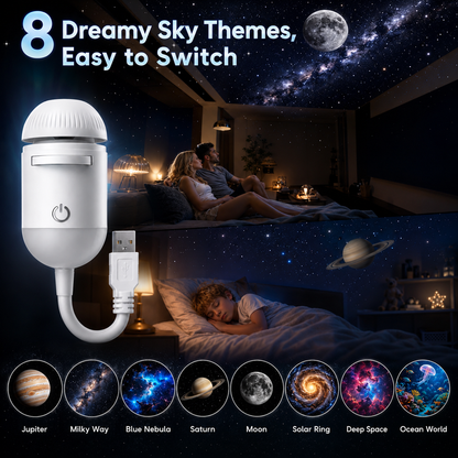 USB star projector night light product view 3