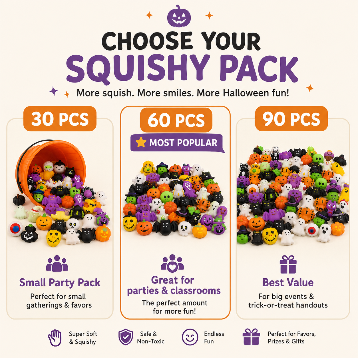 Mini Halloween mochi squishy toys product view 8
