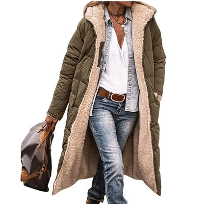 👑 Bestseller – Über 20.000 verkauft 🔥 Wendbare, wattierte Slim-Fit-Mantel mit Kapuze 🚀 Kostenloser Versand