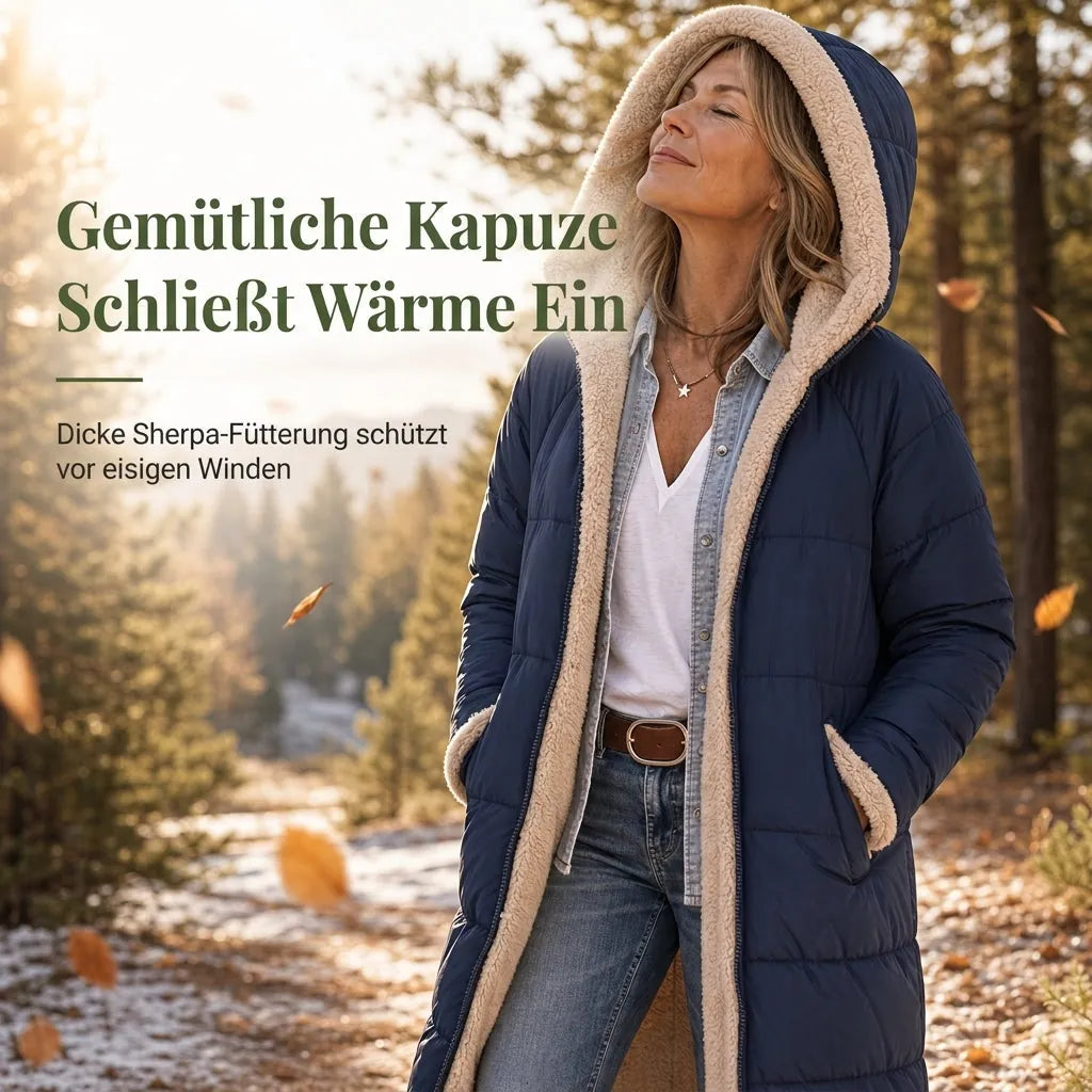 👑 Bestseller – Über 20.000 verkauft 🔥 Wendbare, wattierte Slim-Fit-Mantel mit Kapuze 🚀 Kostenloser Versand