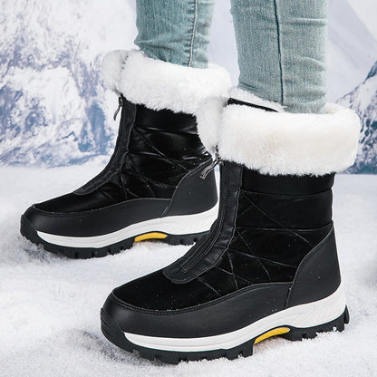 👑🔥 WINTER-HIT 2026 – 50 % RABATT | Warme, rutschfeste Damen-Schneestiefel mit Reißverschluss ❄️