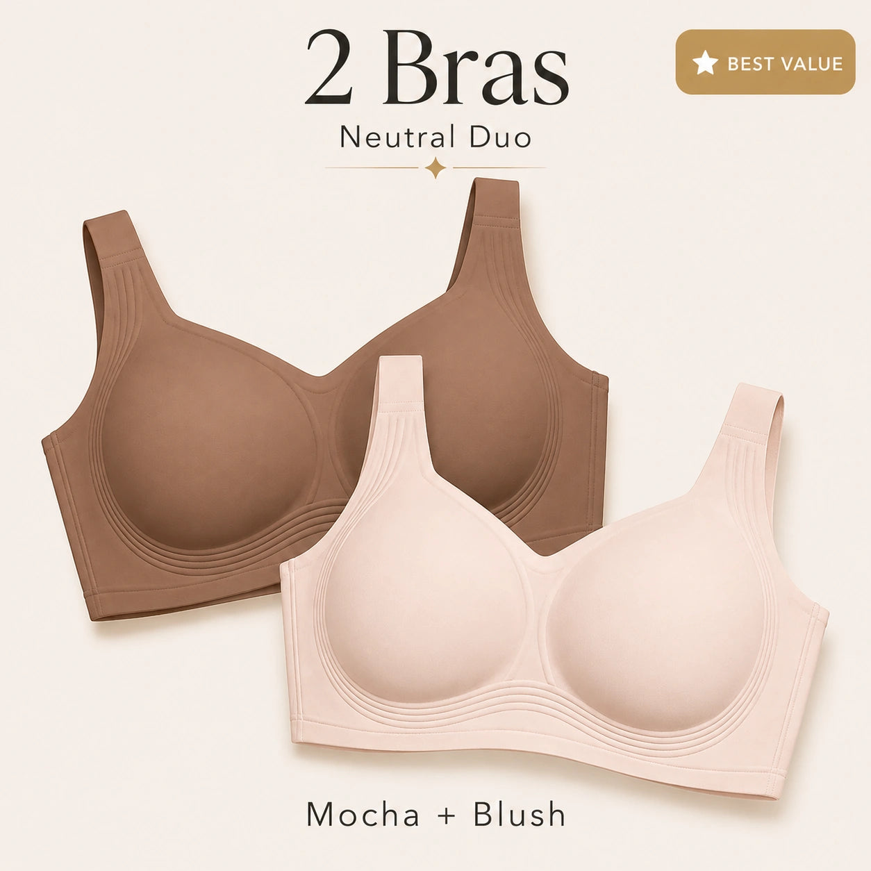 l wire-free jelly support bra option