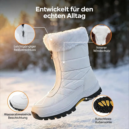👑🔥 WINTER-HIT 2026 – 50 % RABATT | Warme, rutschfeste Damen-Schneestiefel mit Reißverschluss ❄️