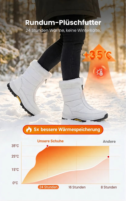Damen-Schneestiefel mit Rundum-Plüschfutter