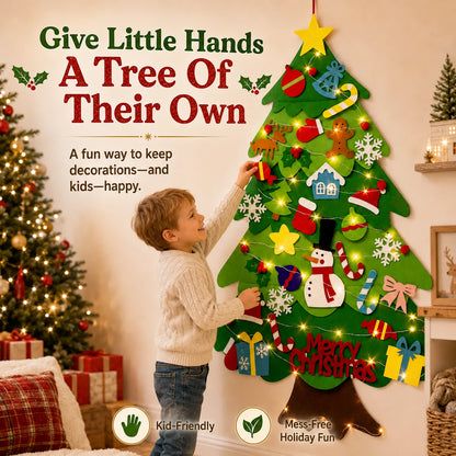 Kids felt Christmas tree product view 2