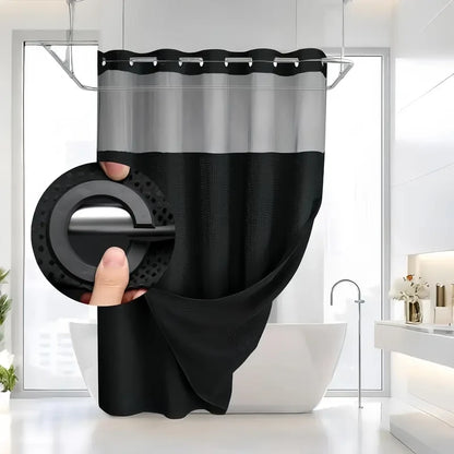 No-hook shower curtain product view 5