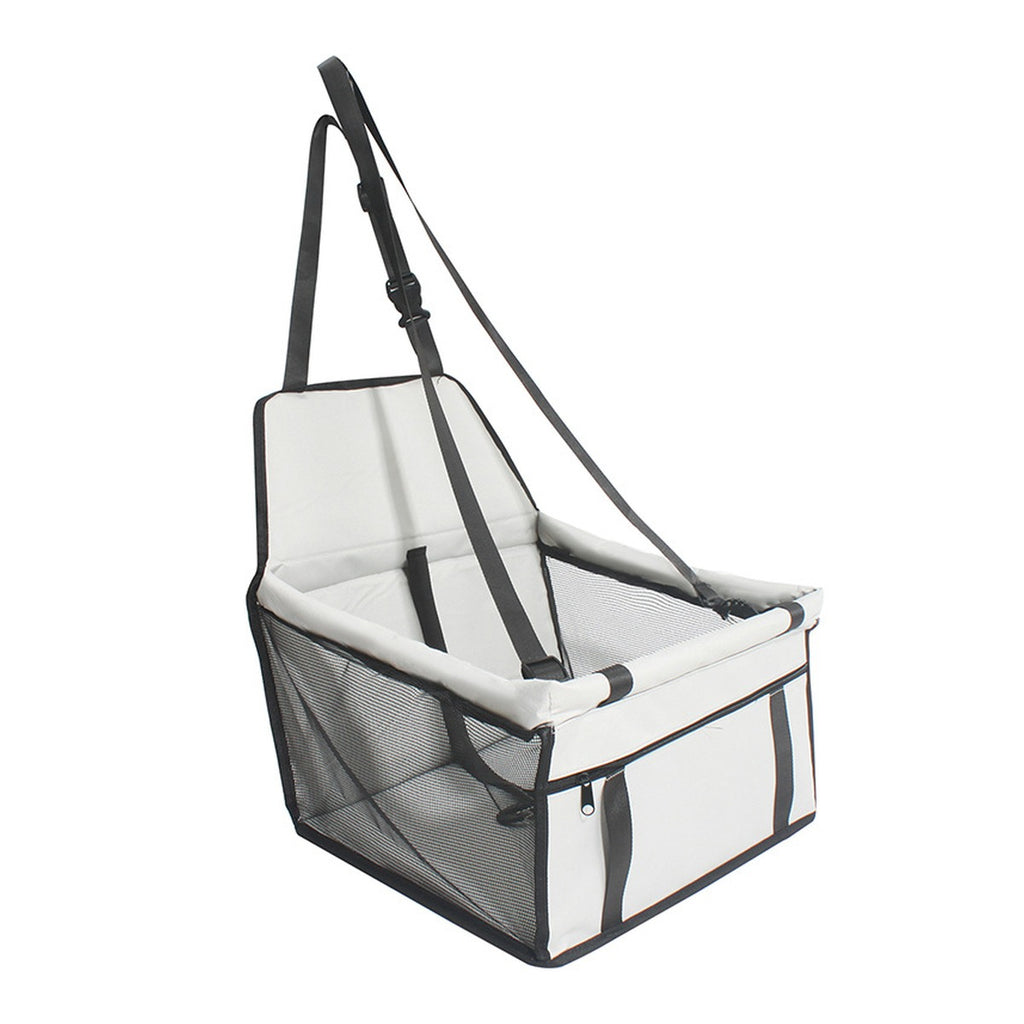 Light gray pet car booster seat