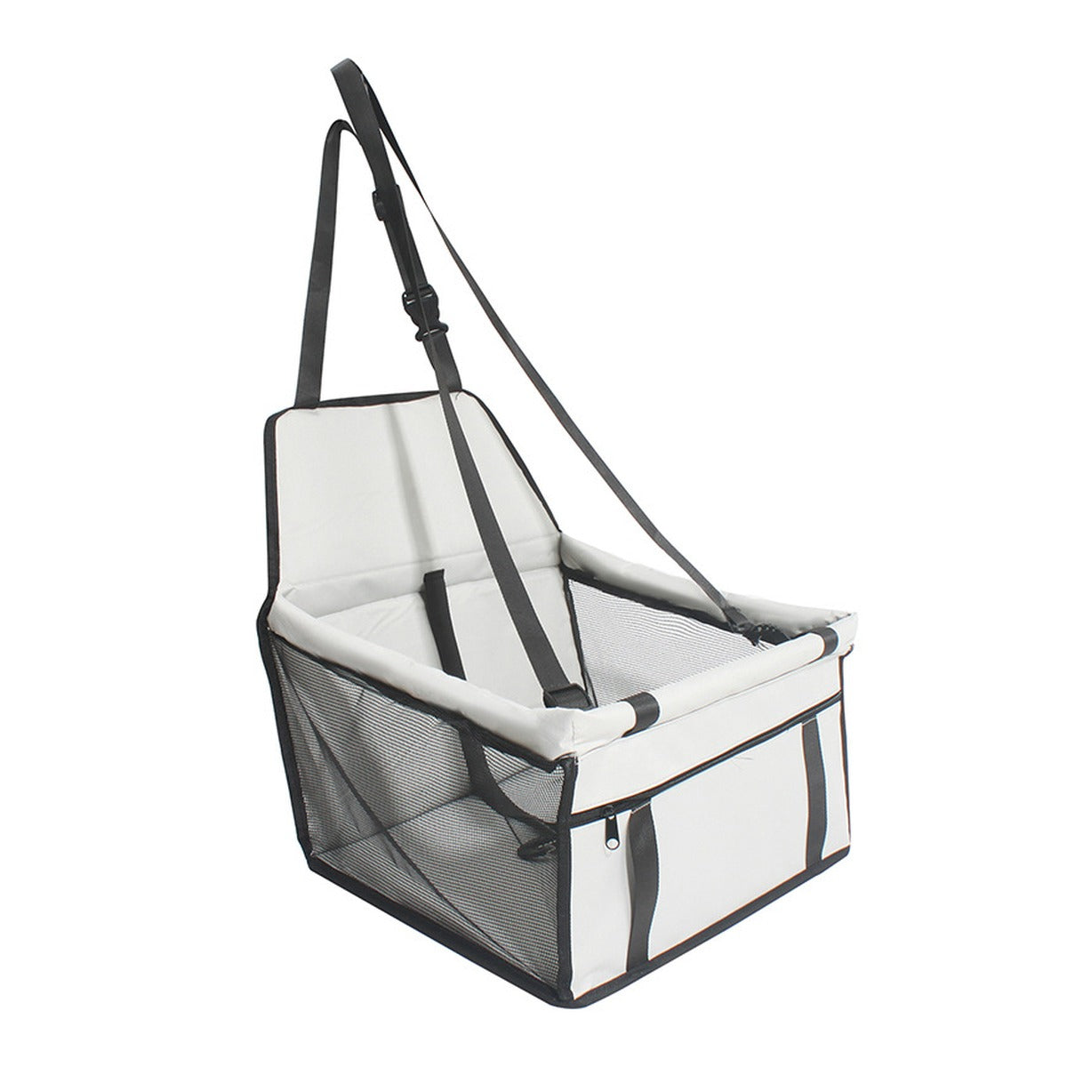Light gray pet car booster seat