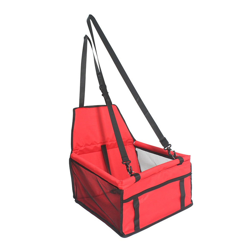 Red pet car booster seat
