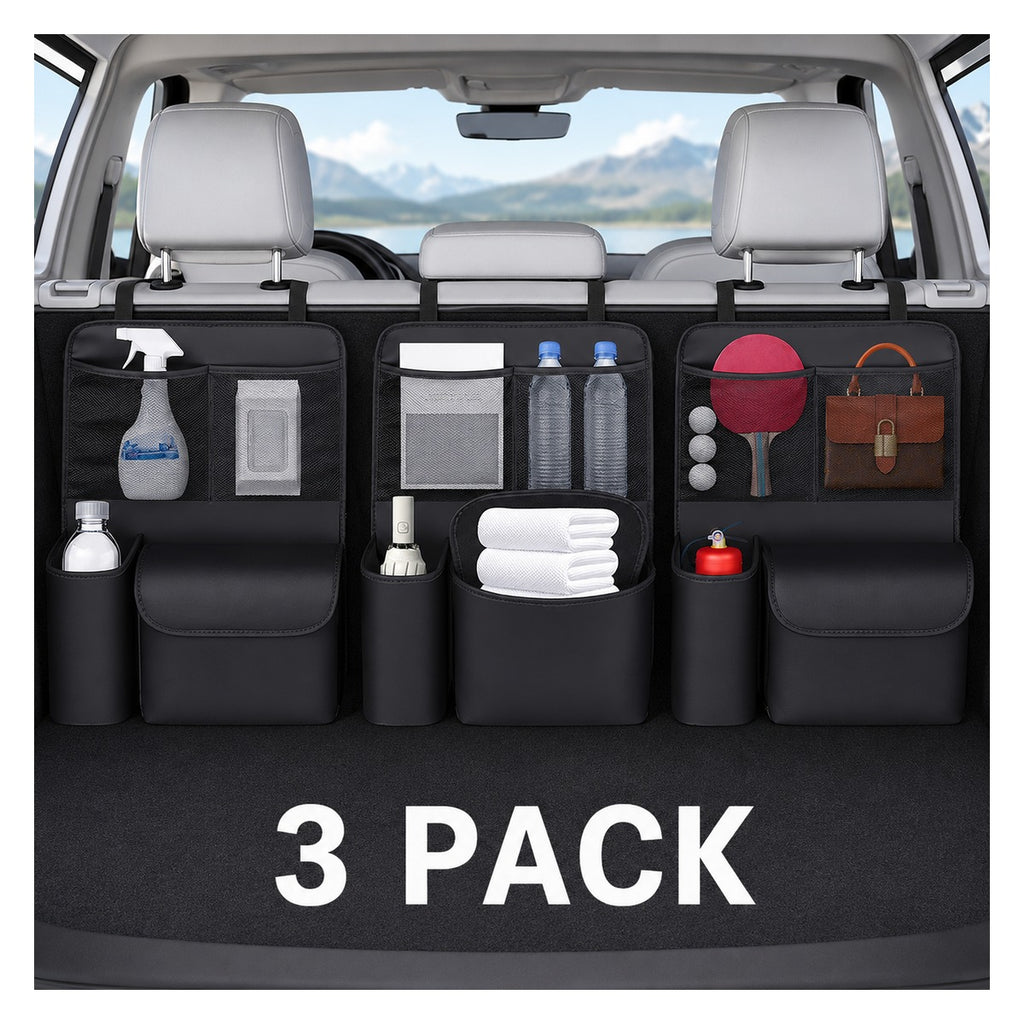 Hanging trunk organizer 3 pack
