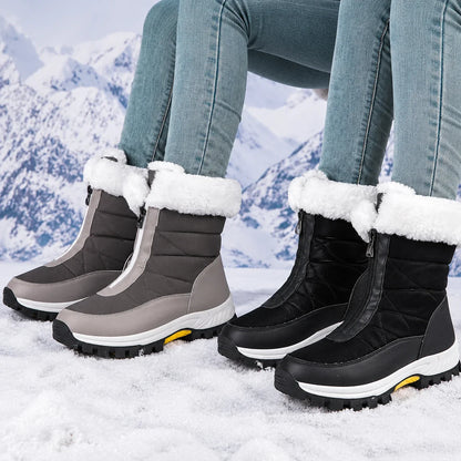 👑🔥 WINTER-HIT 2026 – 50 % RABATT | Warme, rutschfeste Damen-Schneestiefel mit Reißverschluss ❄️