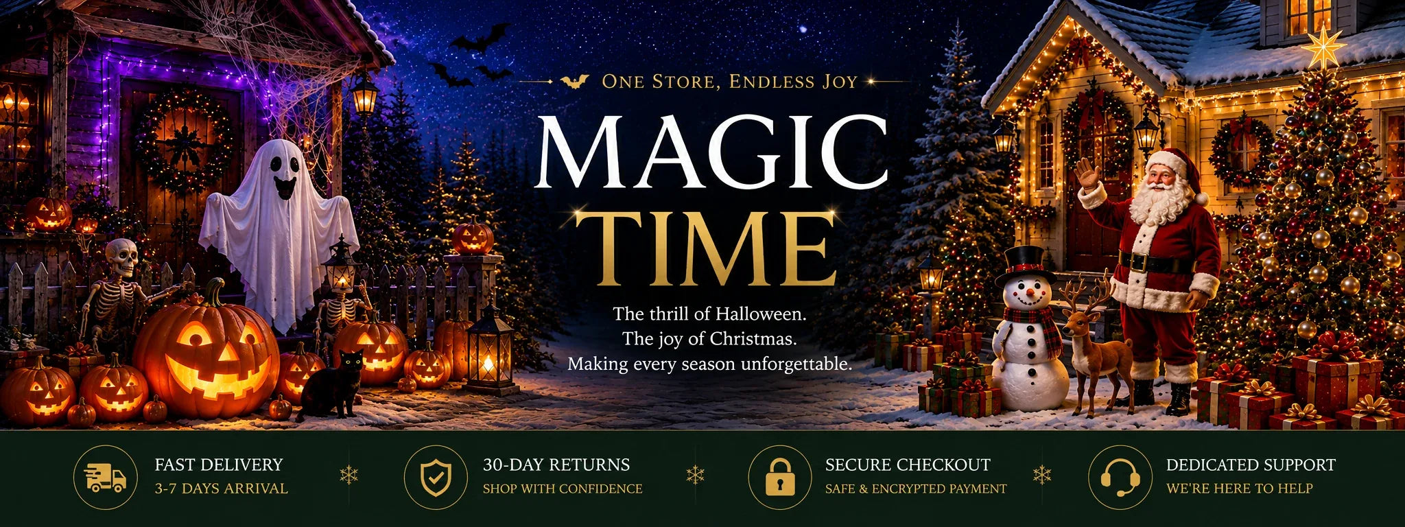 Halloween and Christmas seasonal collection